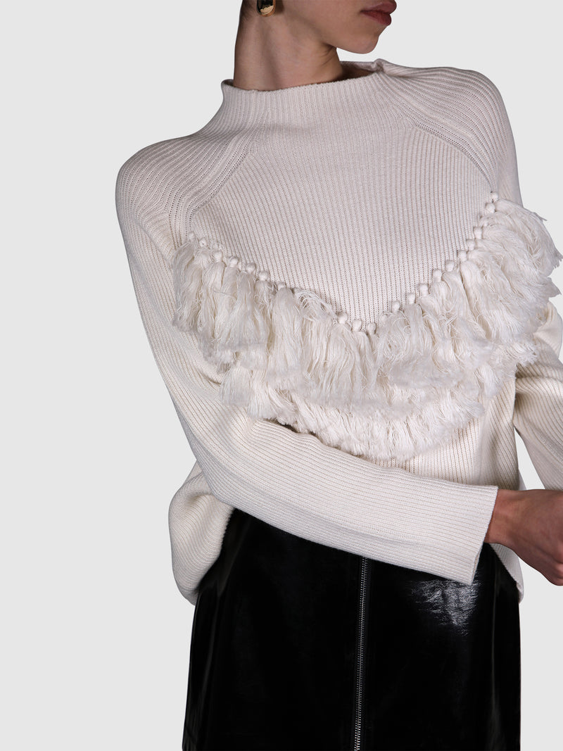 Malene Birger white knitted sweater