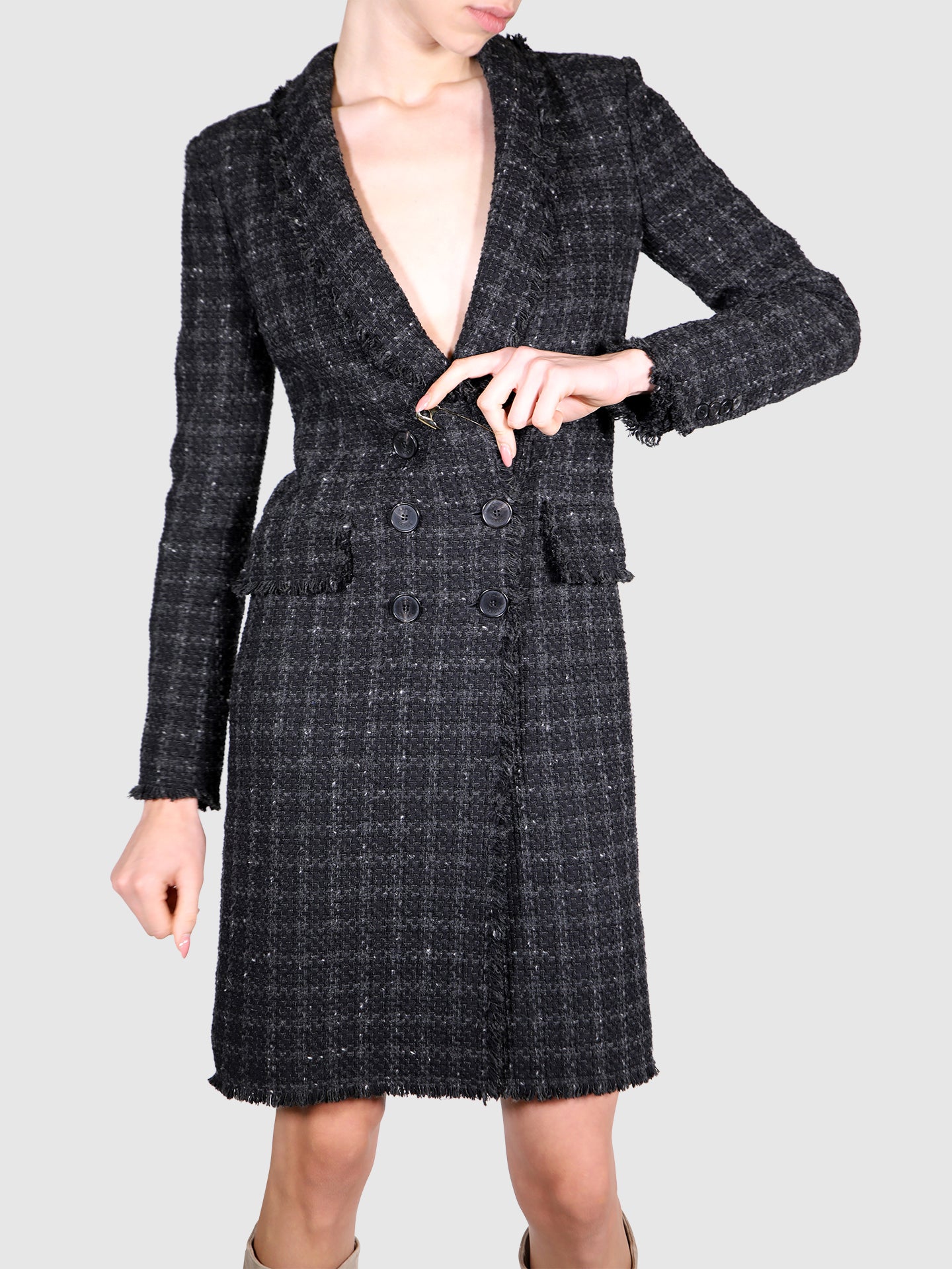 Sonia Rykiel Chanel Black Dress/Coat