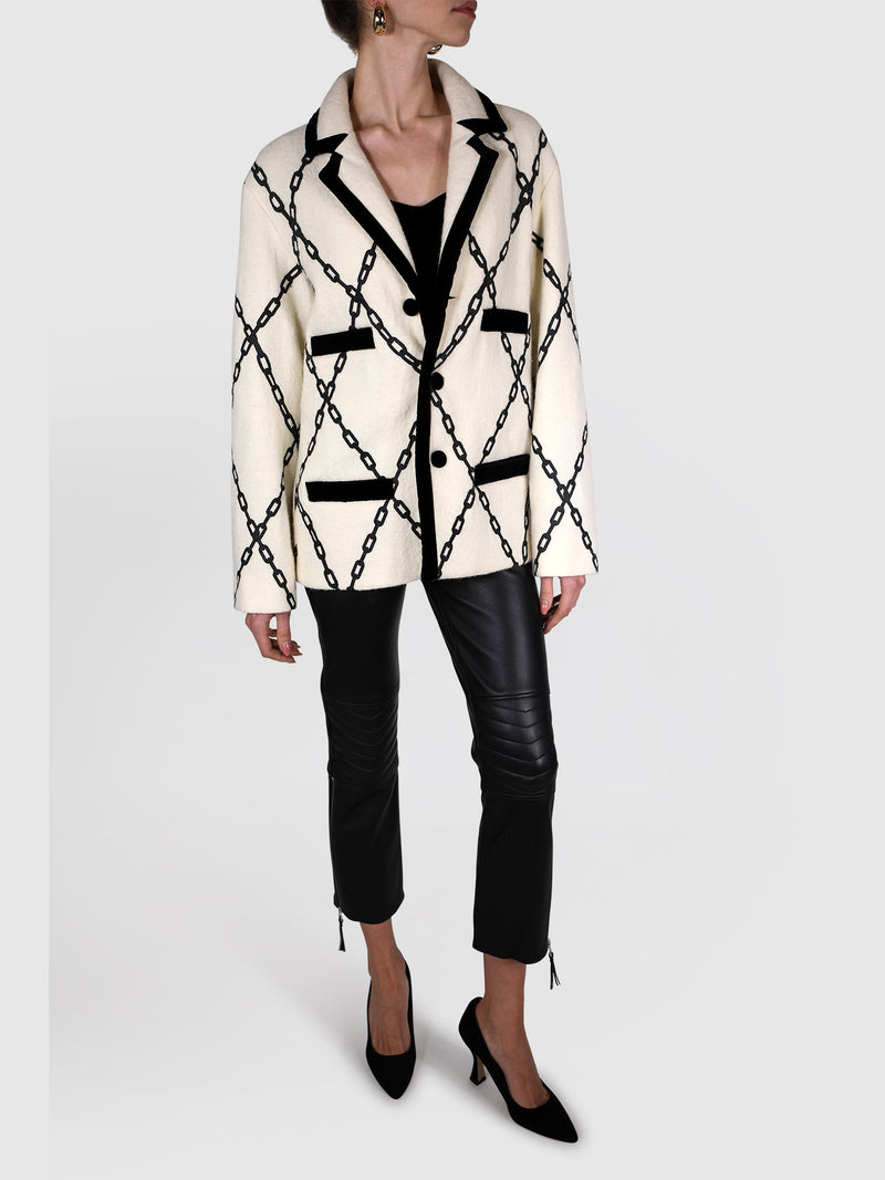 Philosophy Black and white jacket