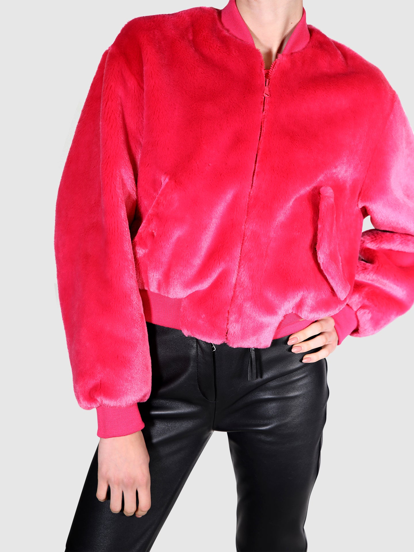 Moshino Pink fur coat