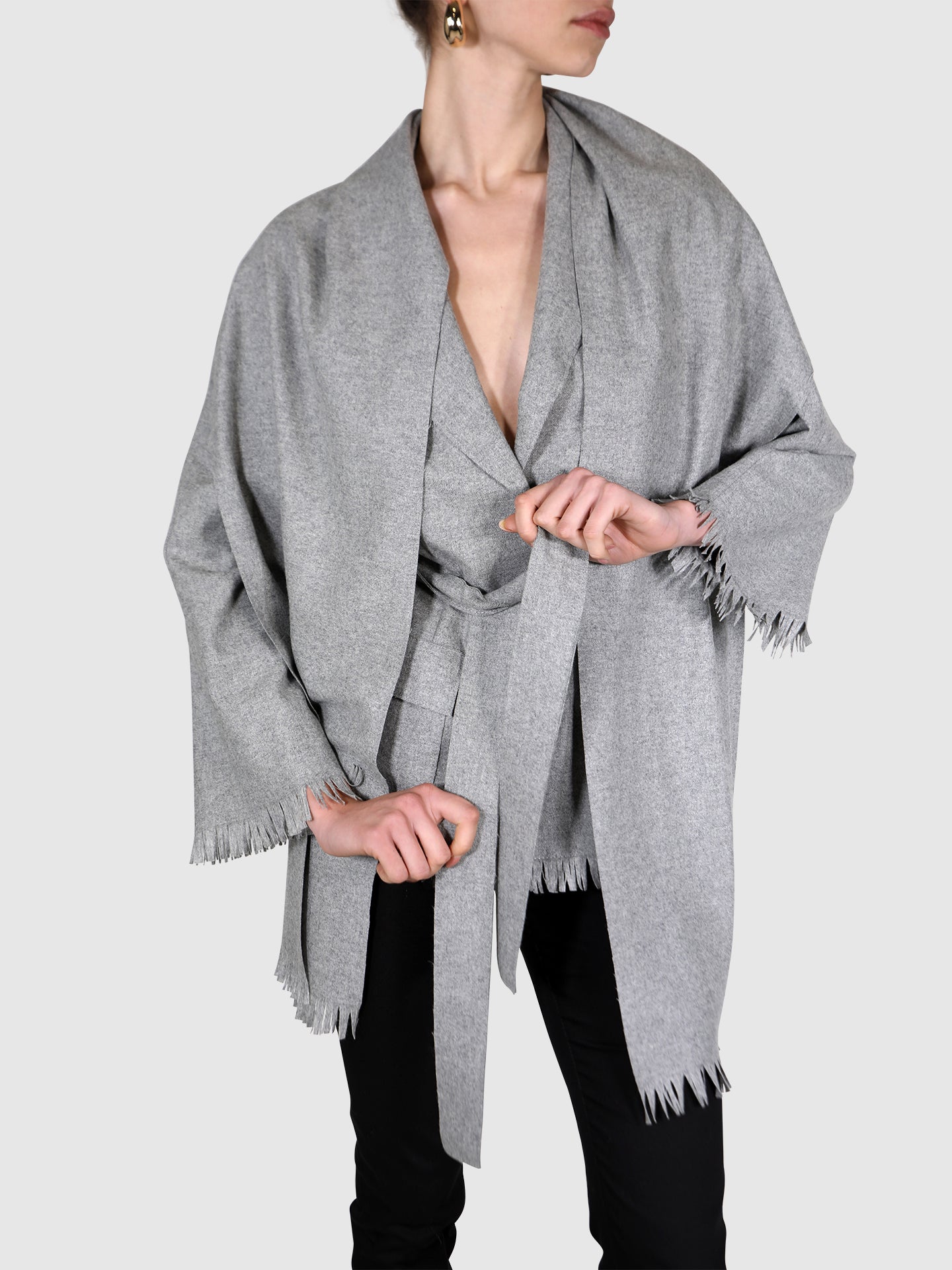 Alberta Ferreti Grey cape