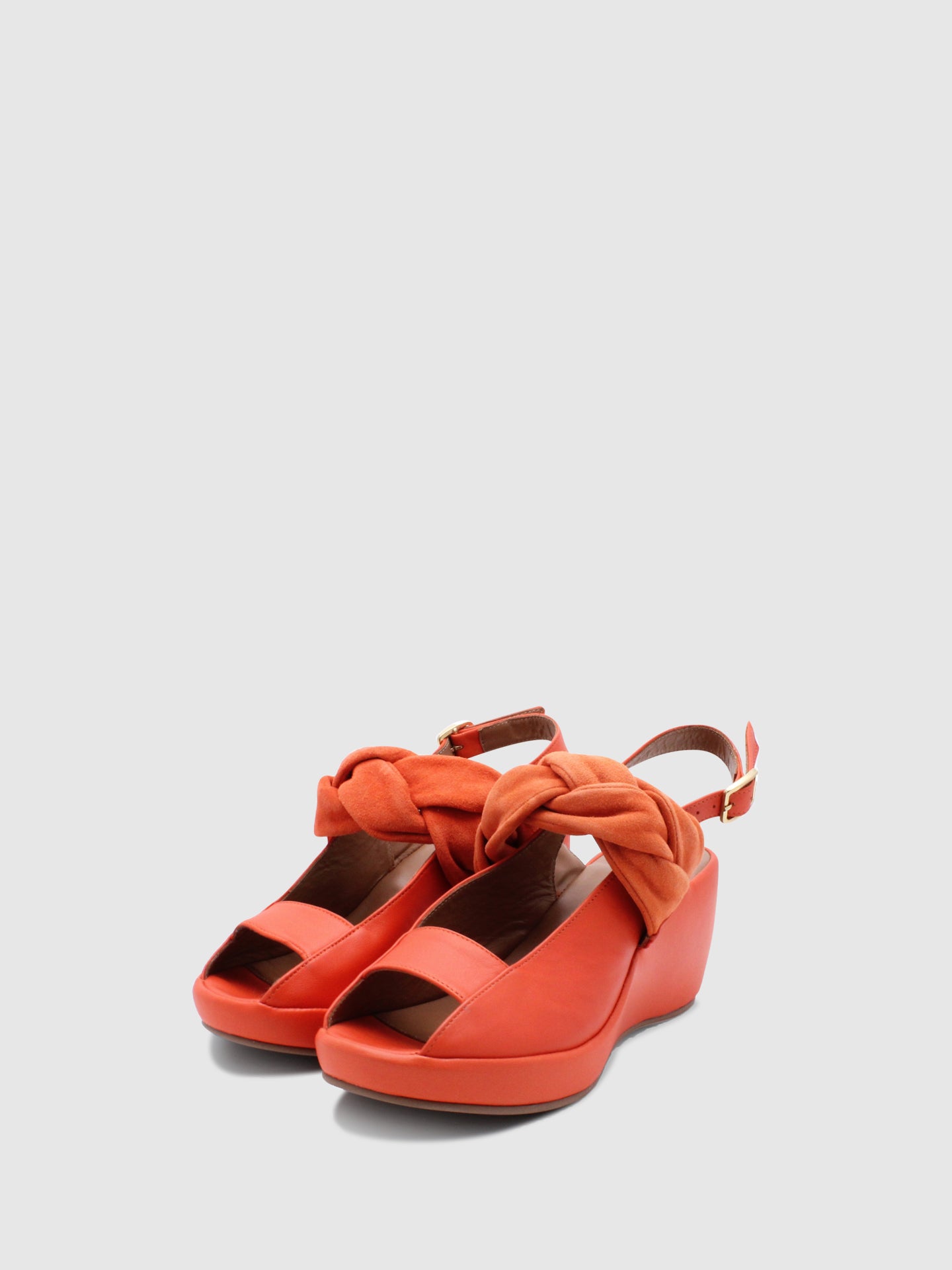 JJ Heitor Wedge Sandals E03L8 Orange