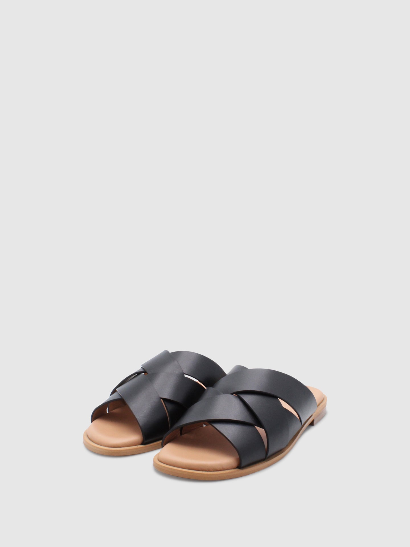 JJ Heitor Open Slippers Evergrren Black