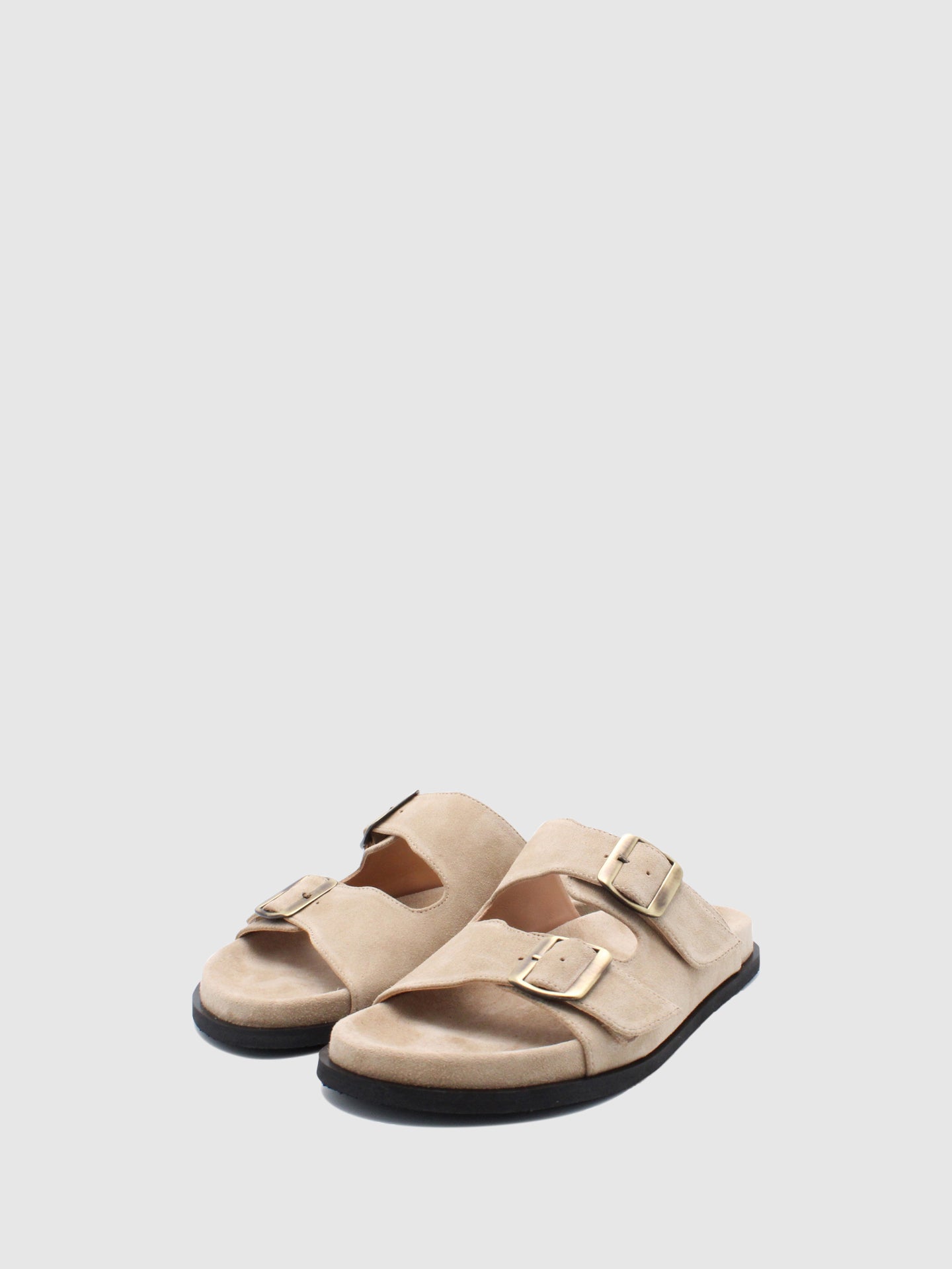 JJ Heitor Buckle Mules Impact Beige