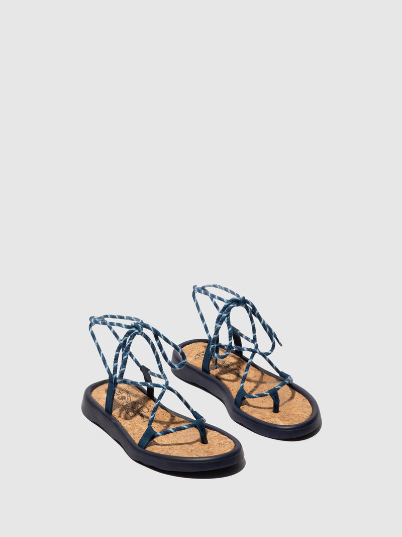 Fly London Lace-up Sandals TACE874FLY BLUE