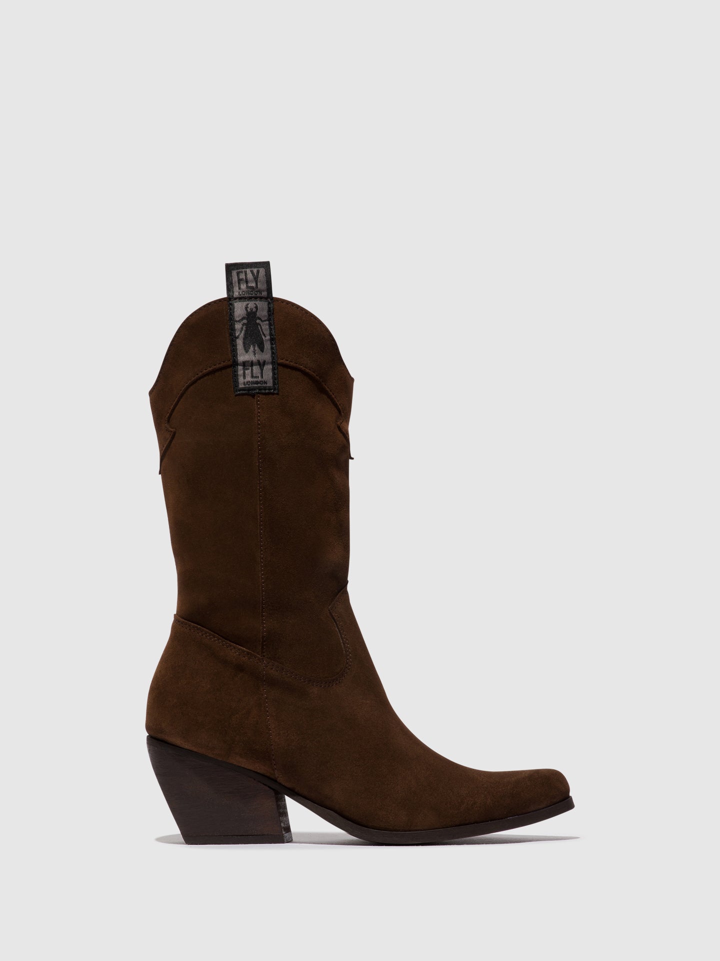 Fly London Zip Up Boots TEKE906FLY CHOCOLATE