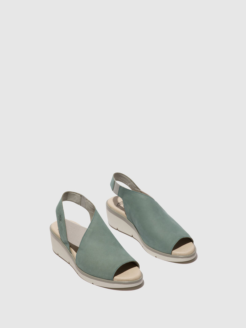 Fly London Elasticated Sandals NILY940FLY PALE BLUE