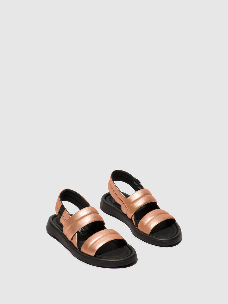 Fly London Sling-Back Sandals TOFY941FLY BLUSH GOLD