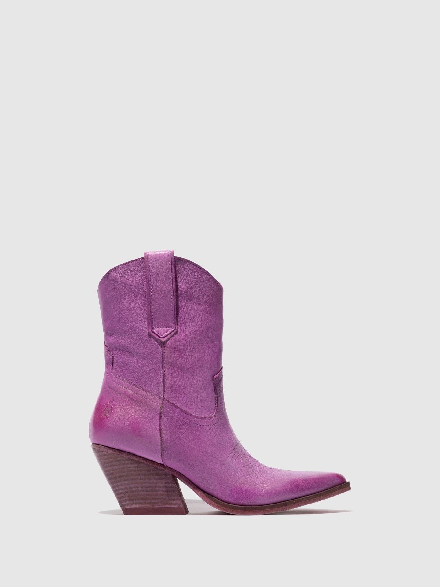 Fly London Cowboy Ankle Boots WOFY093FLY VIOLET