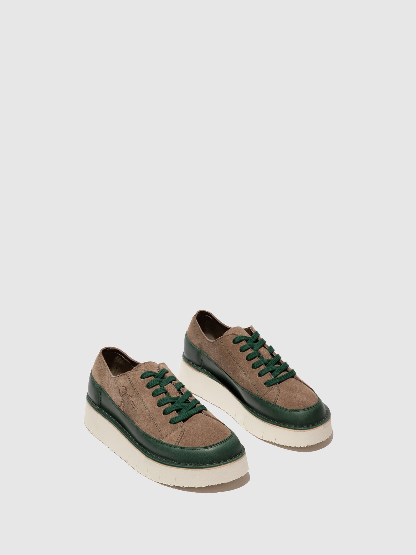 Fly London Lace-up Trainers CUDA099FLY PETROL/STONE