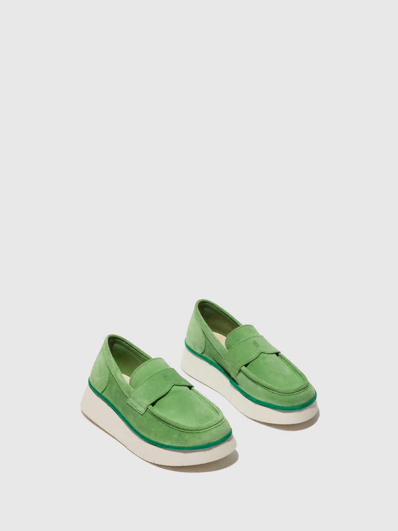 Fly London Slip-on Shoes COAF418FLY LIME GREEN