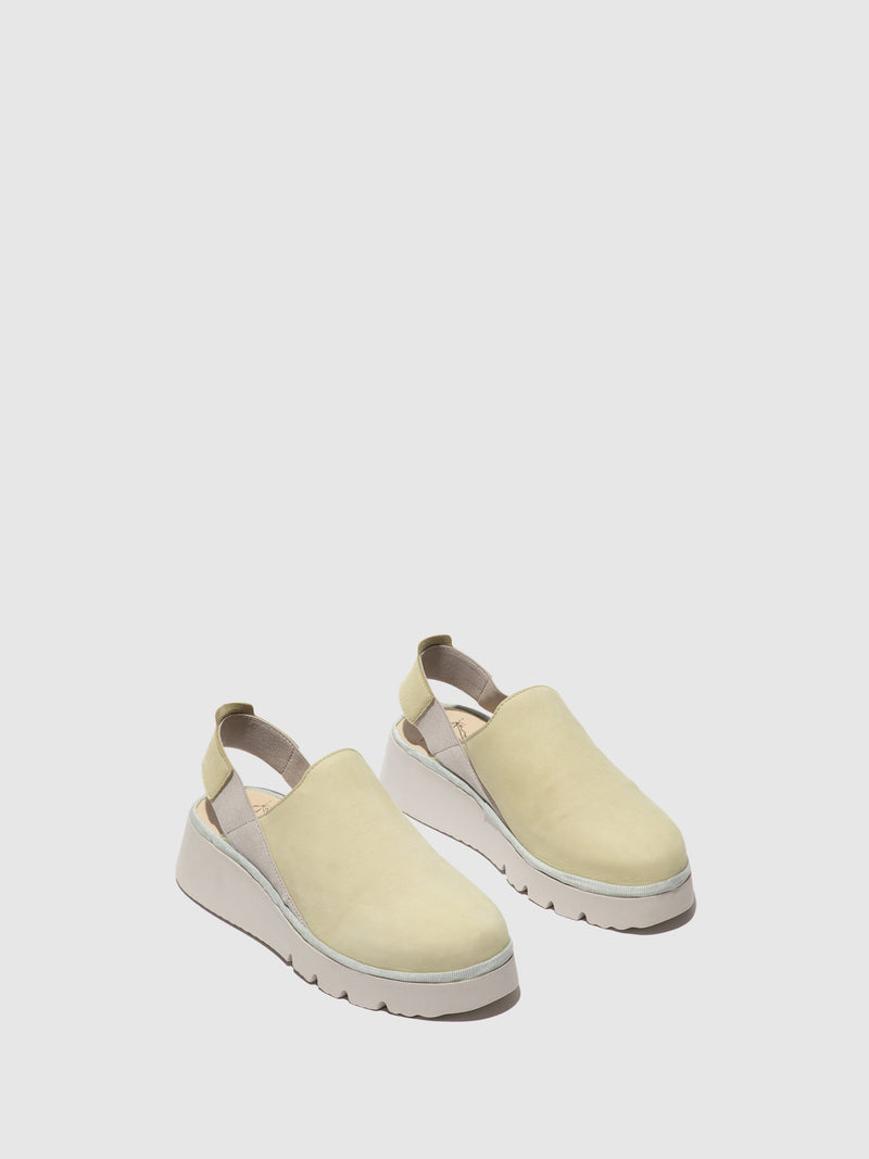 Fly London Sling-Back Shoes PLOG430FLY PALE YELLOW