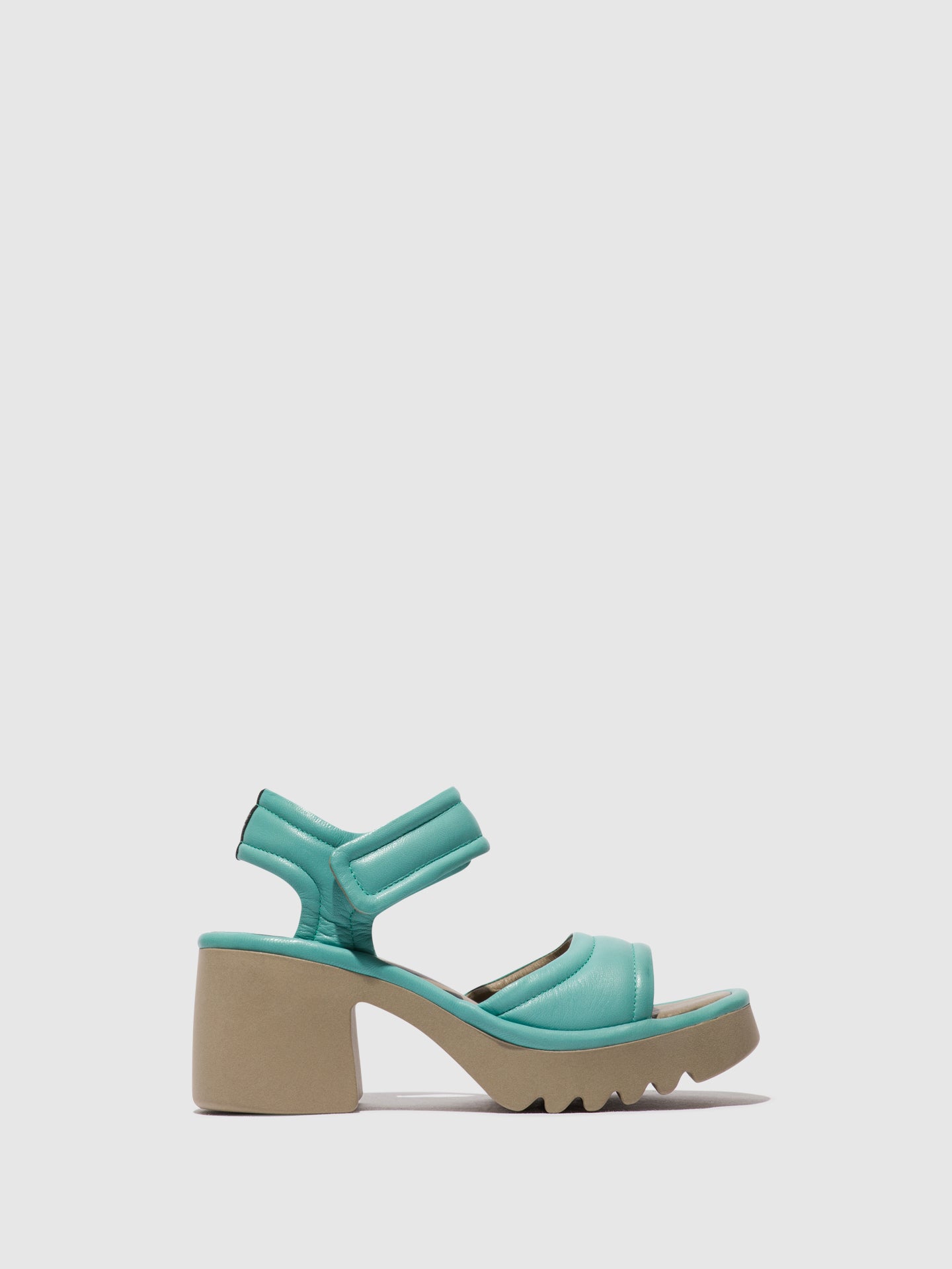 Fly London Velcro Sandals MANK433FLY TURQUOISE