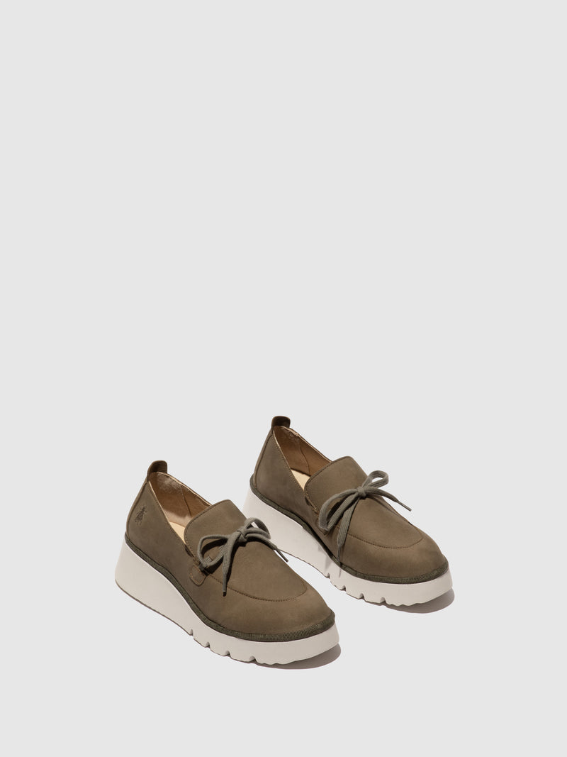 Fly London Slip-on Shoes POPI436FLY KHAKI