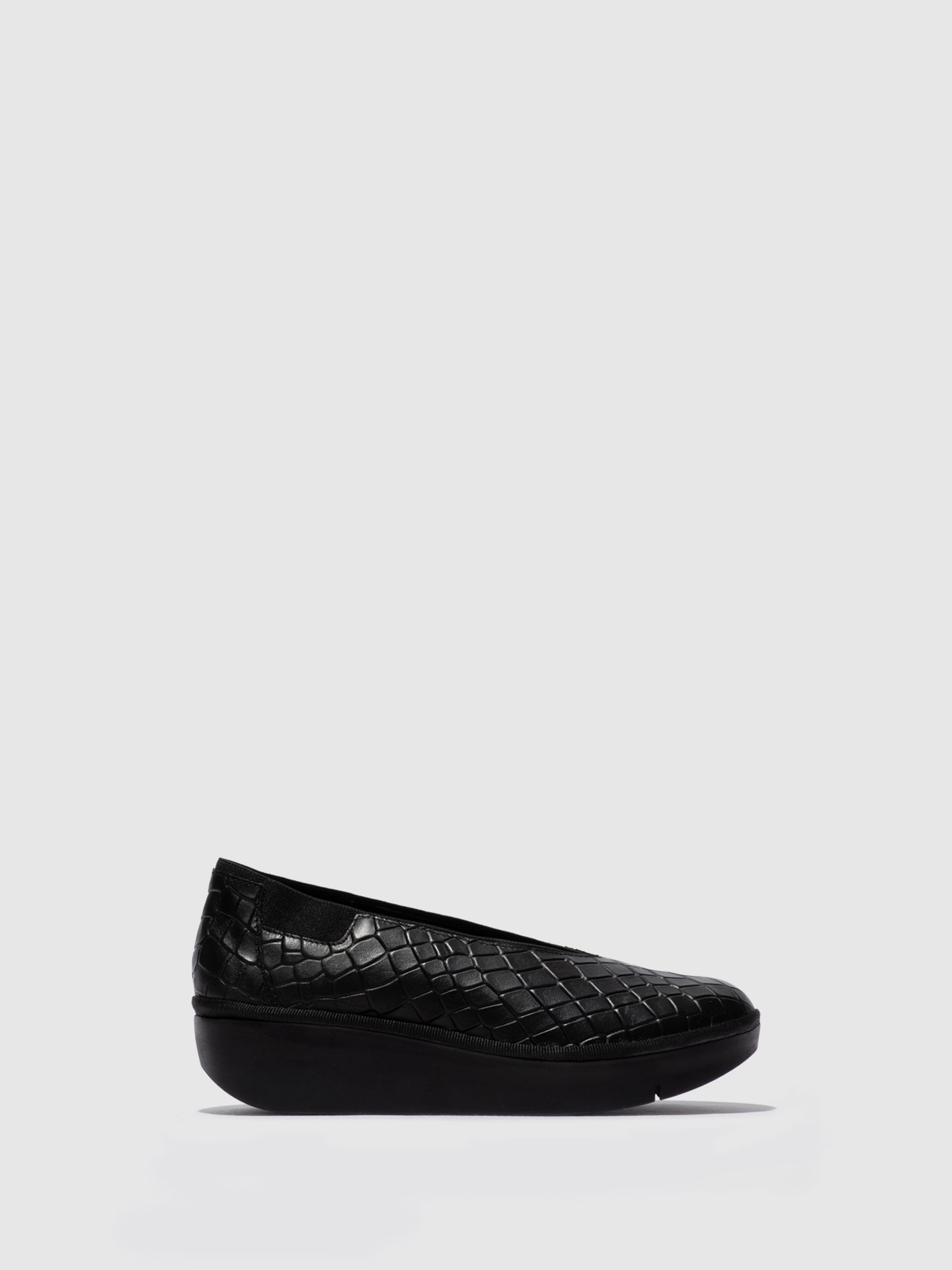 Fly London Slip-on Shoes JURY470FLY BLACK (BLACK ELASTIC)