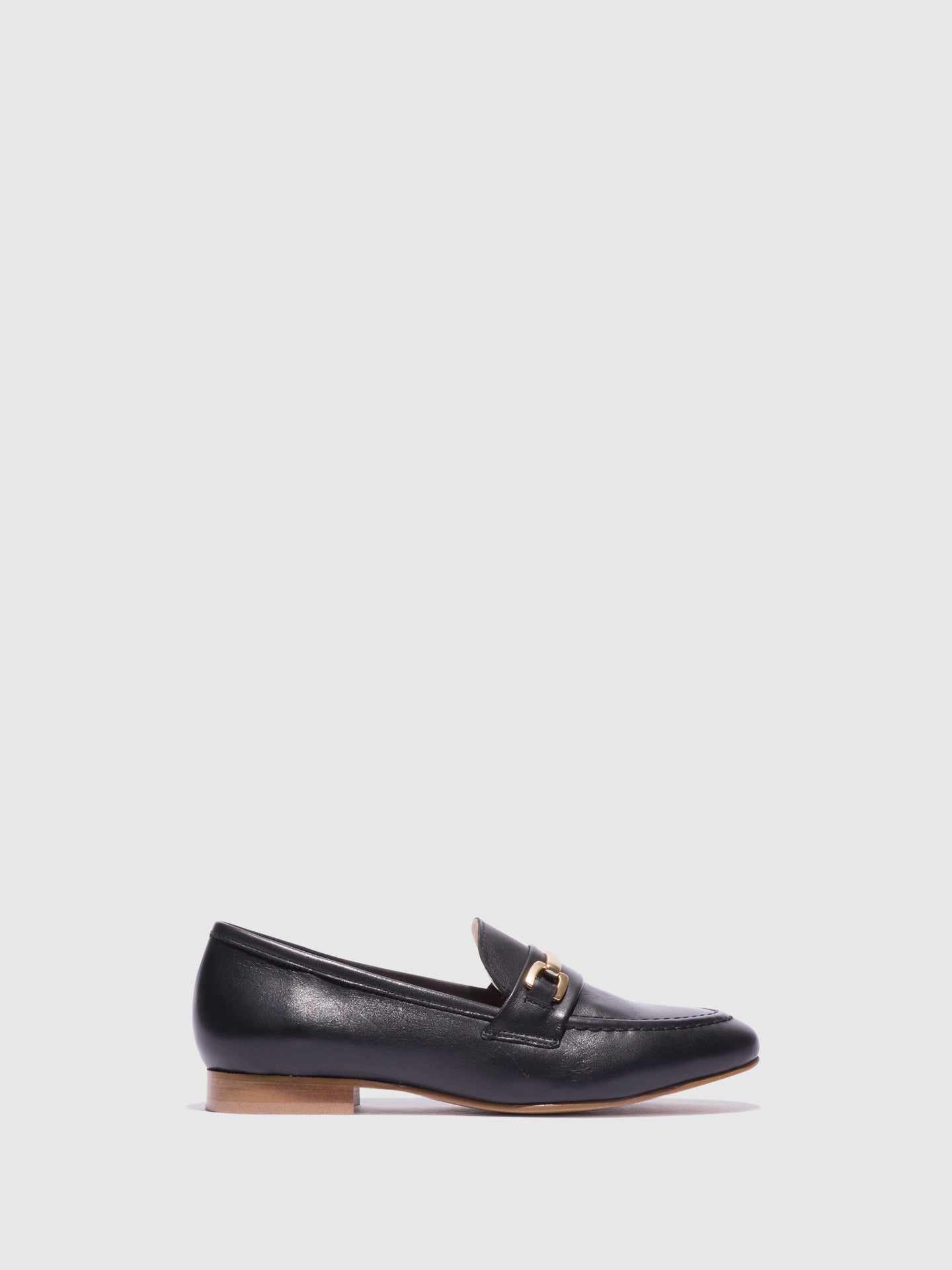 Foreva Black Metallic Detail Loafers