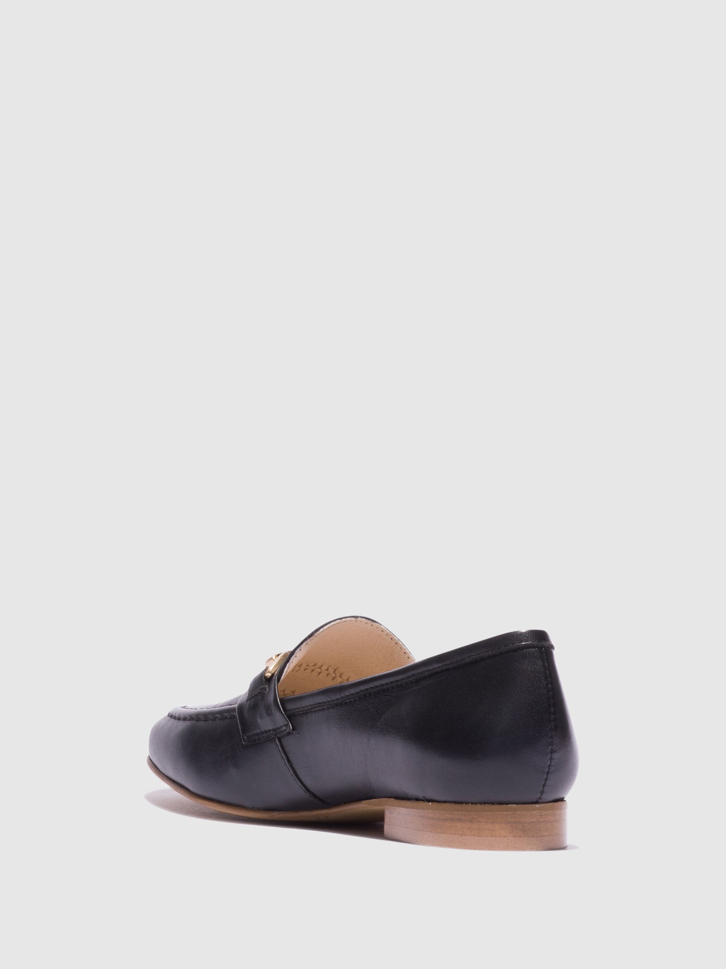 Foreva Black Metallic Detail Loafers