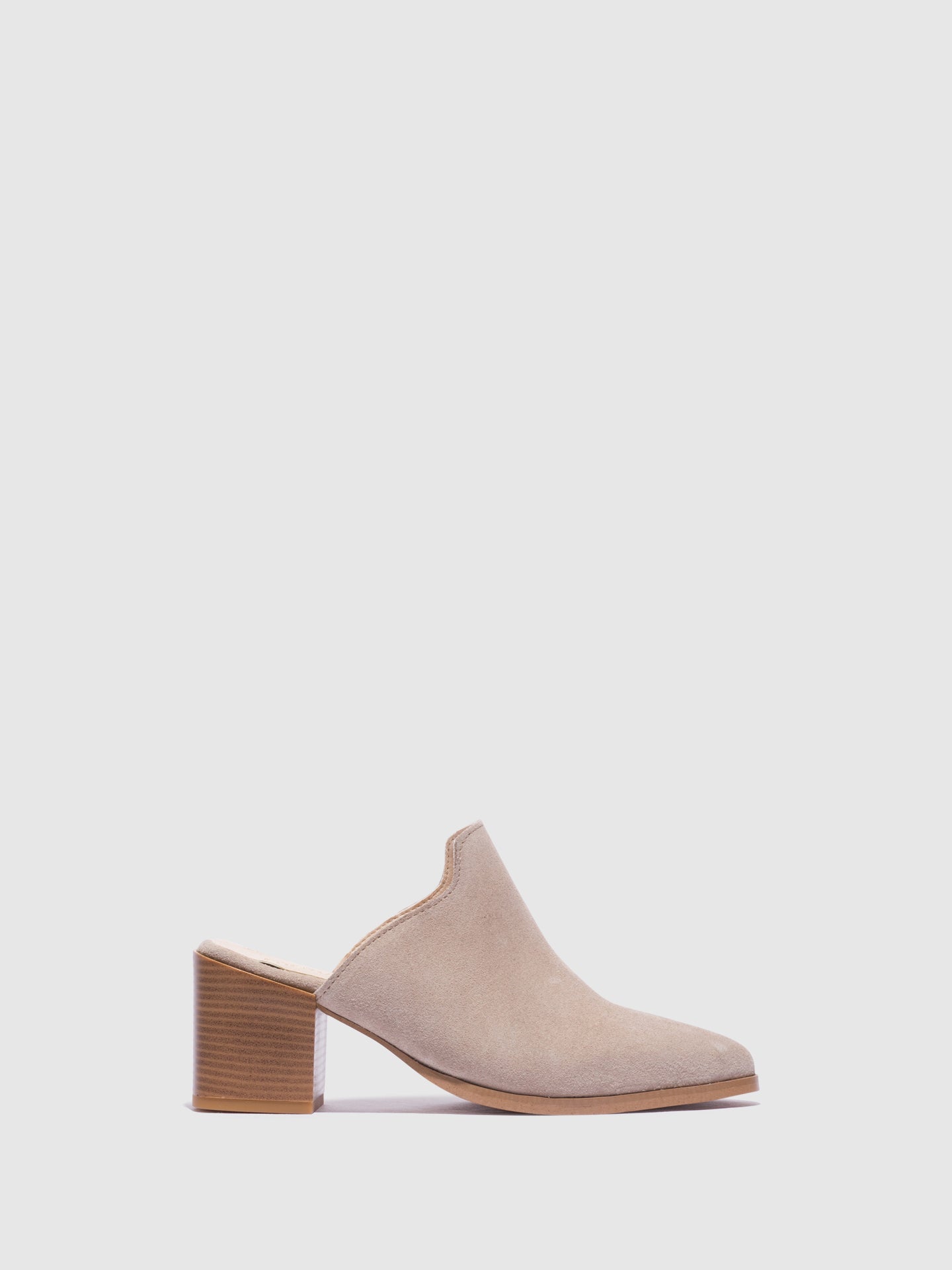 Foreva Taupe Pointed Toe Mules