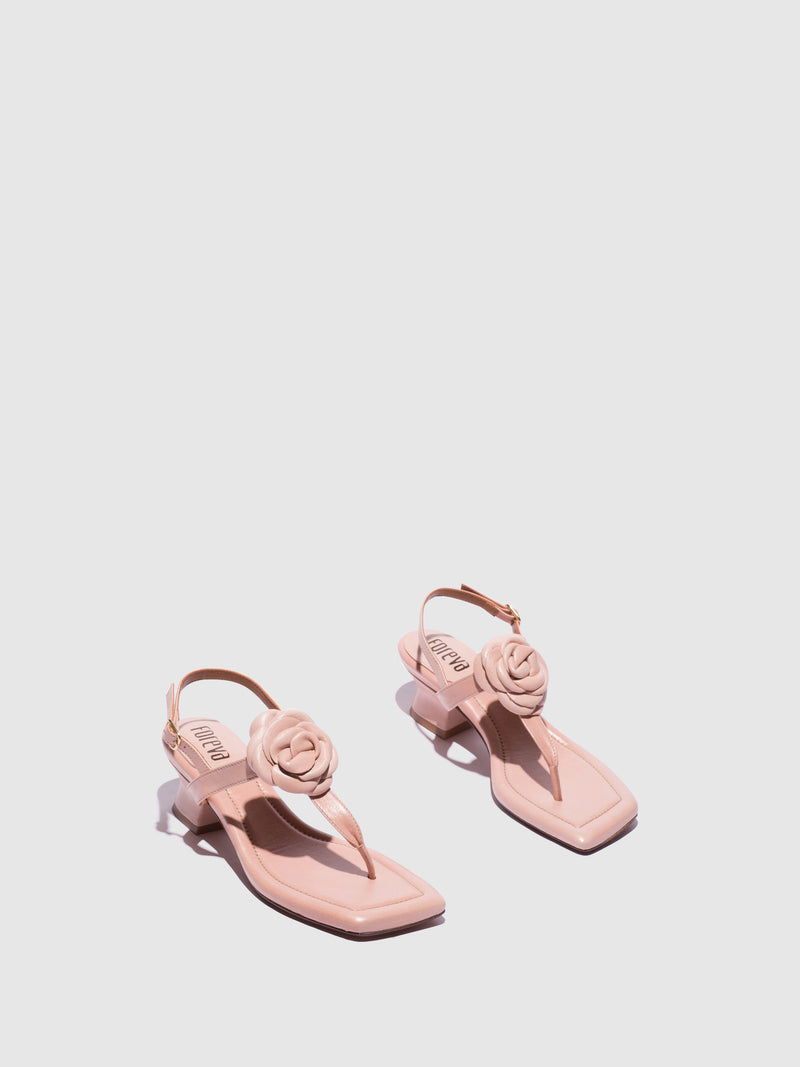 Foreva Pink Ankle Strap Sandals