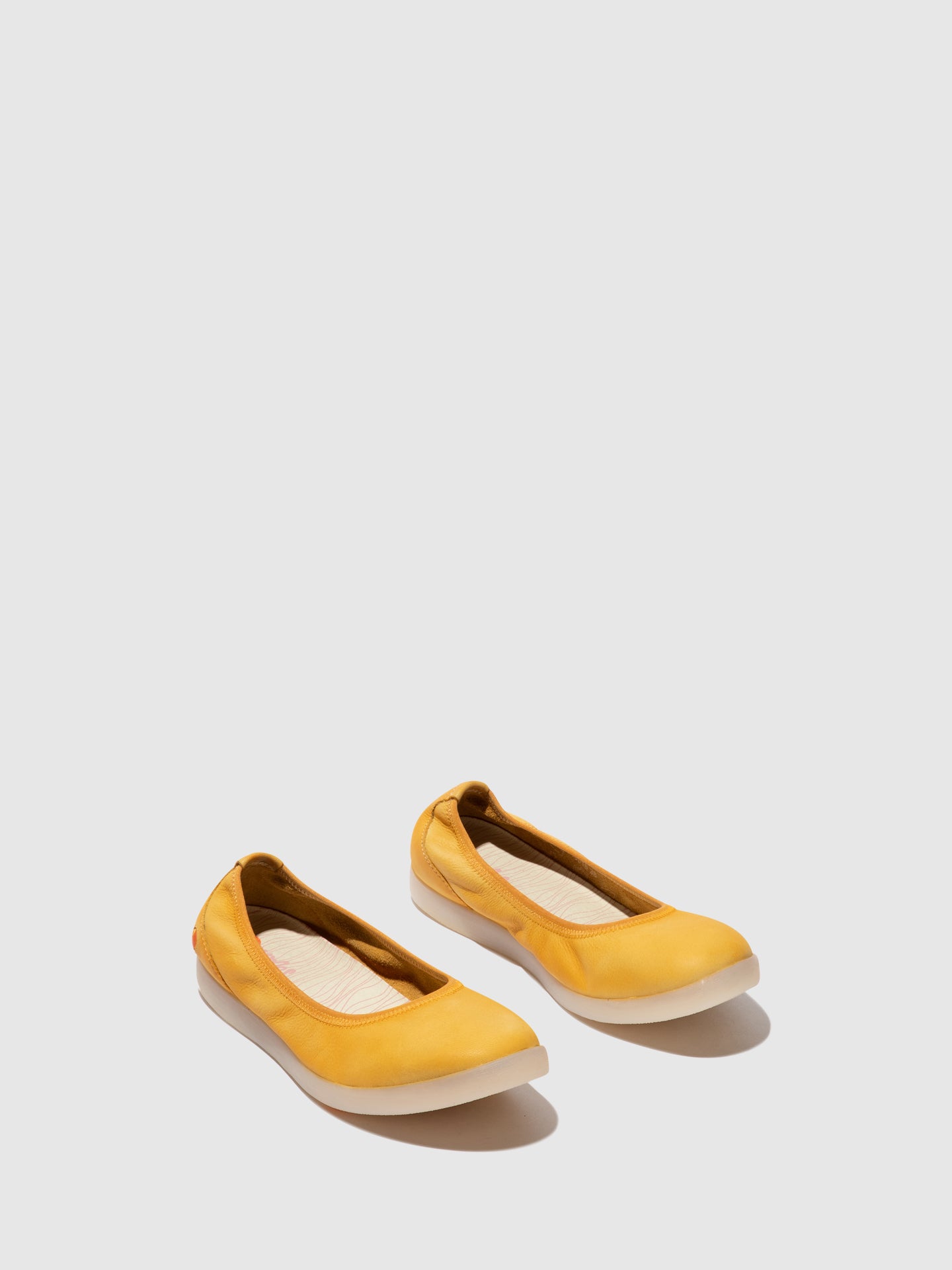 Softinos Elasticated Ballerinas LETI646SOF YELLOW