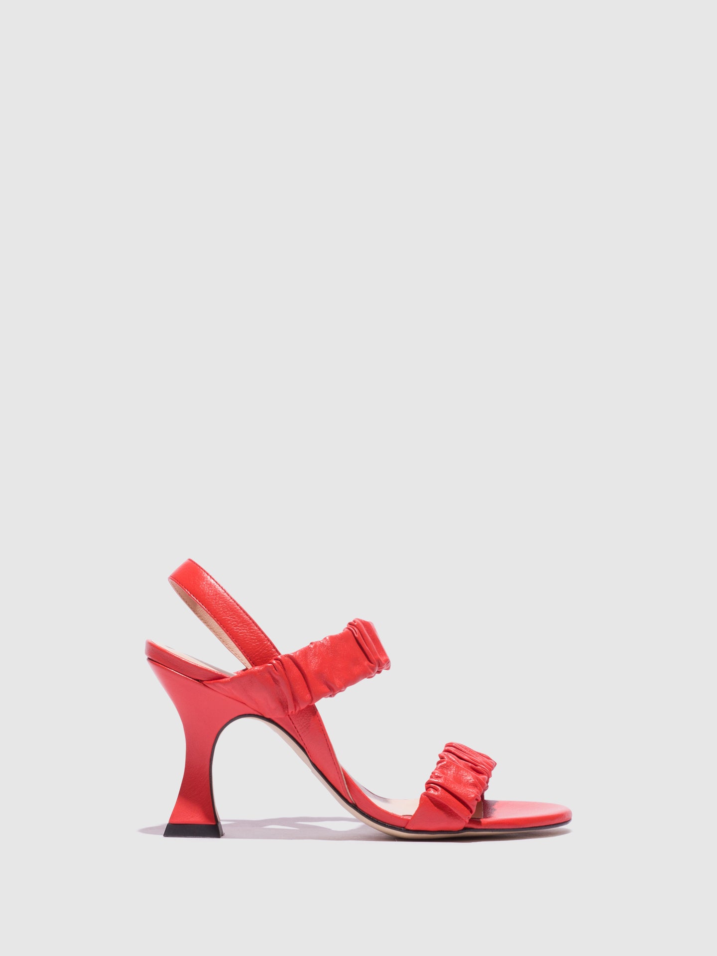 Sofia Costa Red Open Toe Sandals