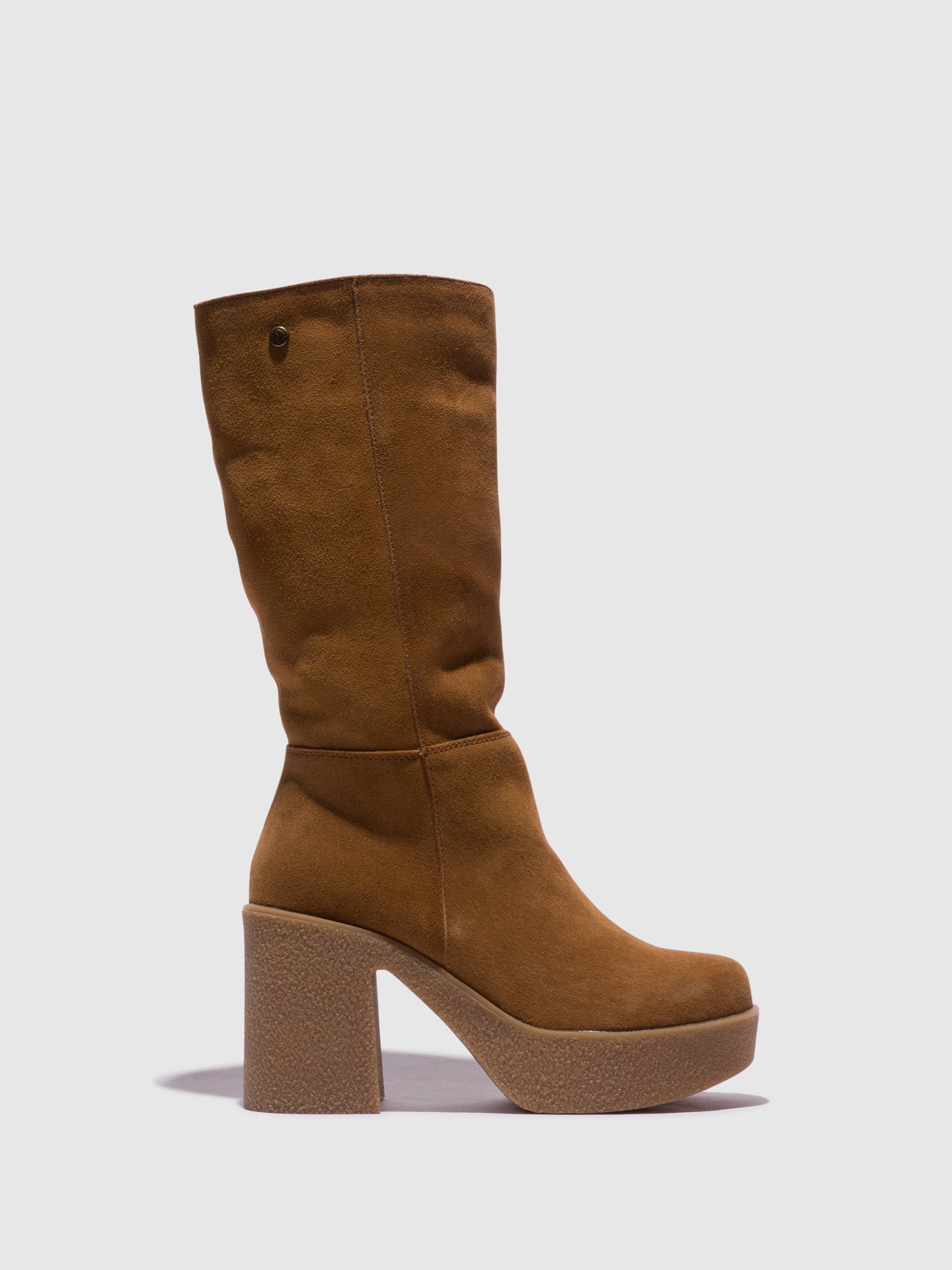 Top3 Camel Zip Up Boots