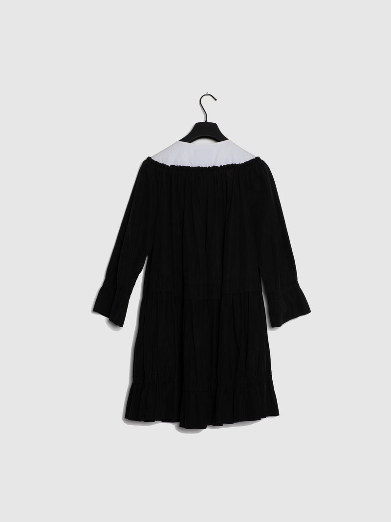 Moschino Vestido com Fecho em Preto e Branco