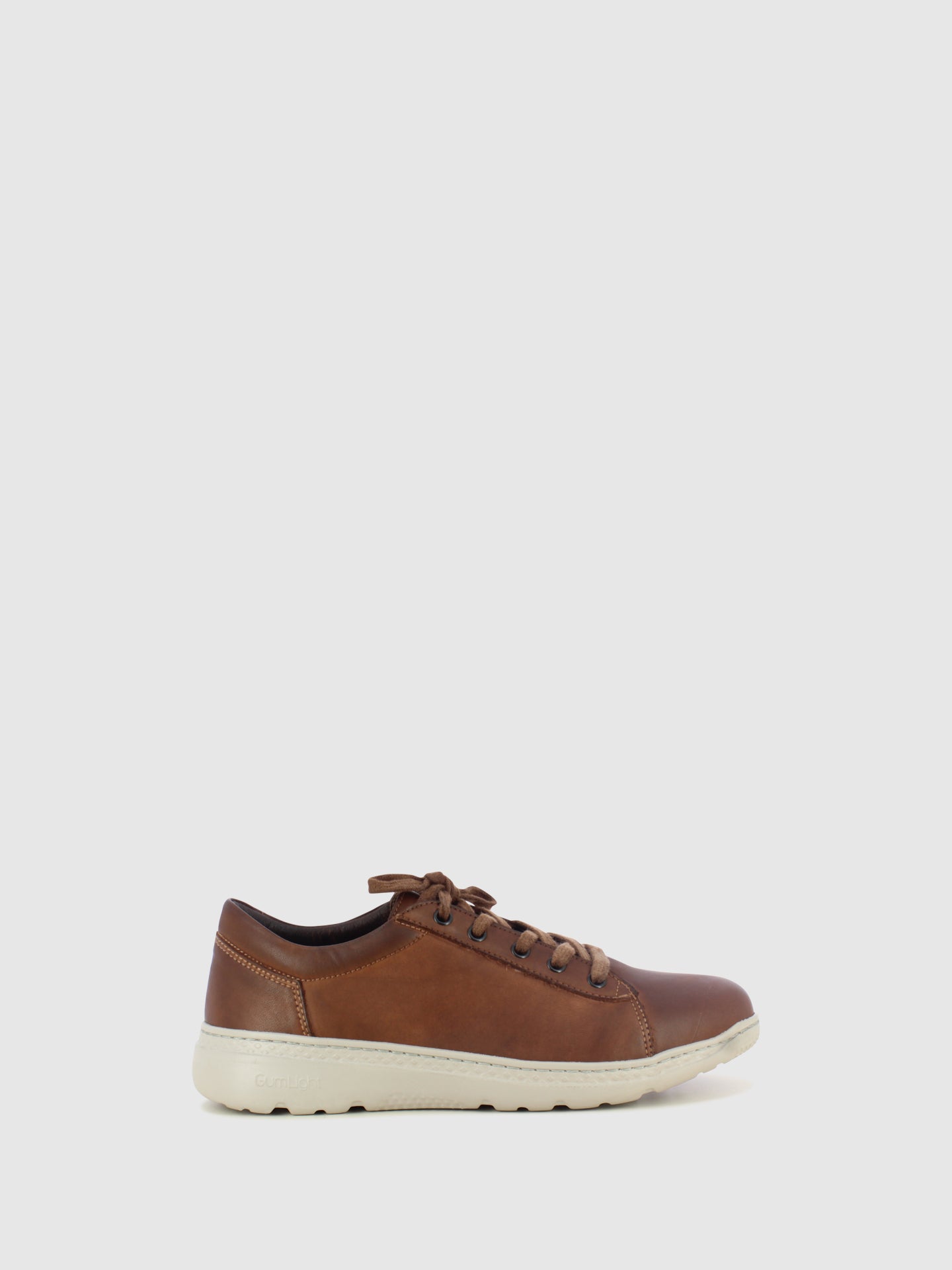 On Foot Brown Lace-up Trainers