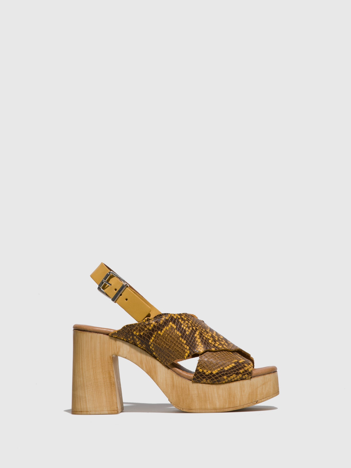 Clay's Yellow Sling-Back Pumps Sandals