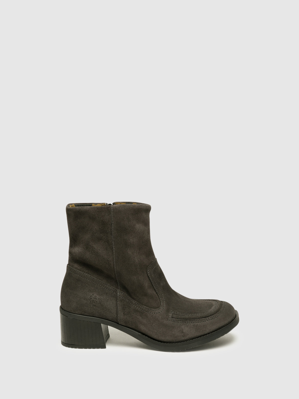 Fly London Gray Zip Up Ankle Boots