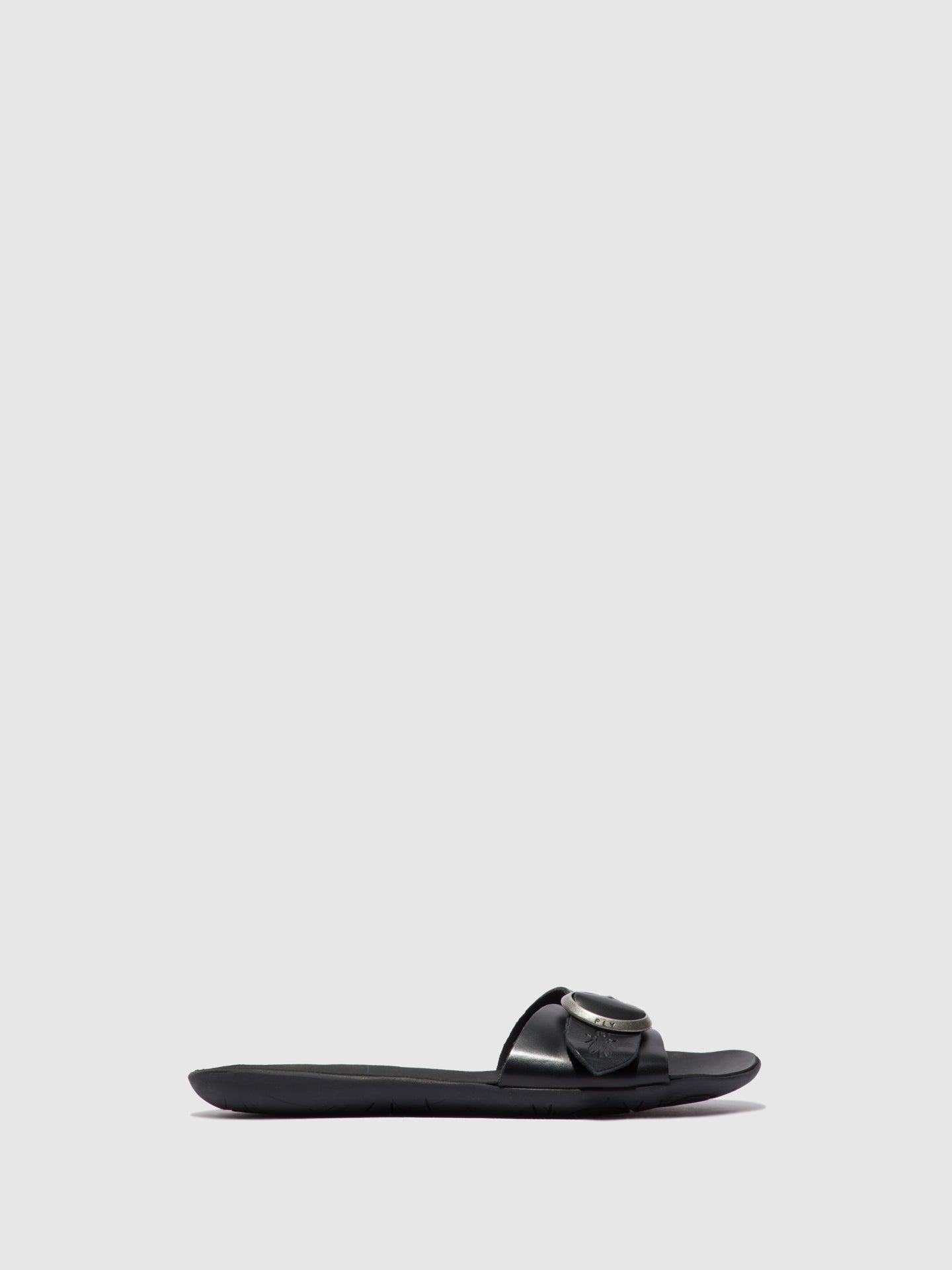 Fly London Open Toe Mules MOLY759FLY BRIDLE  BLACK