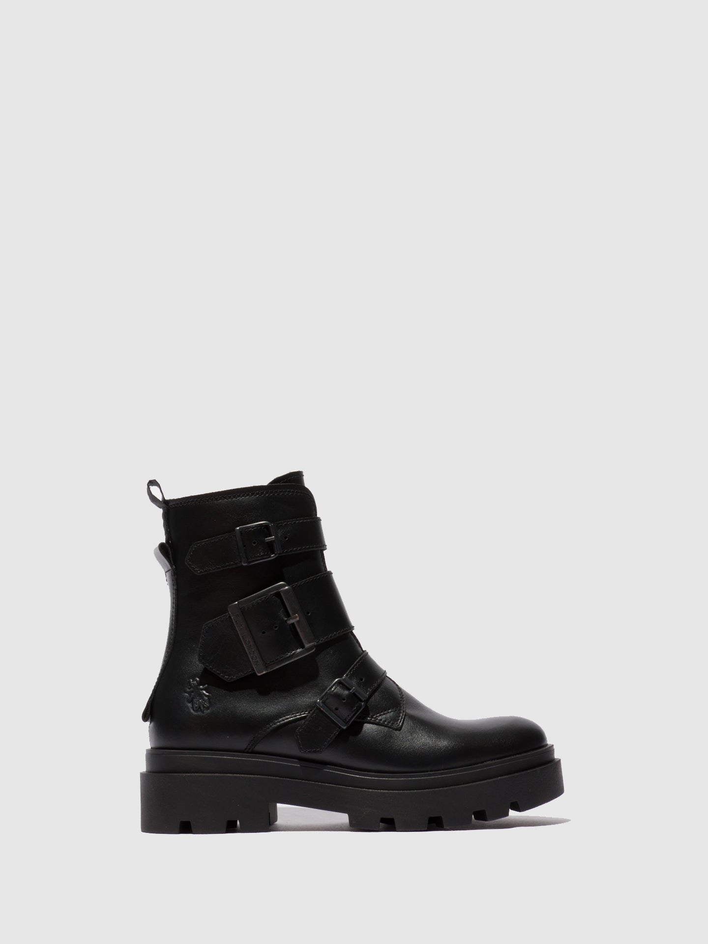 Fly London Buckle Ankle Boots JEDA817FLY NAPPA BLACK