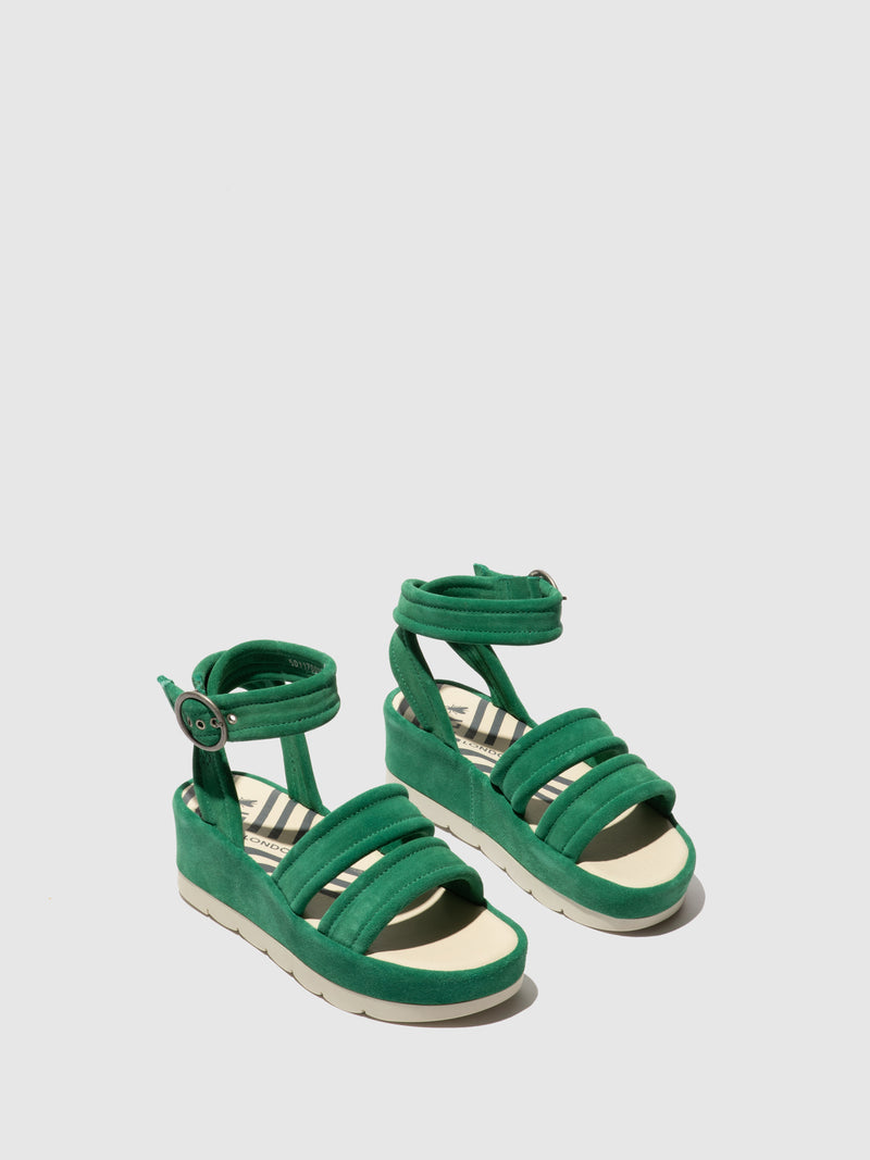 Fly London Ankle Strap Sandals BAGI170FLY AVOCADO