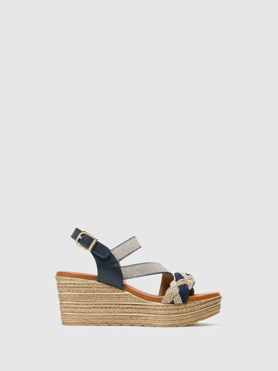 Foreva Blue Wedge Sandals