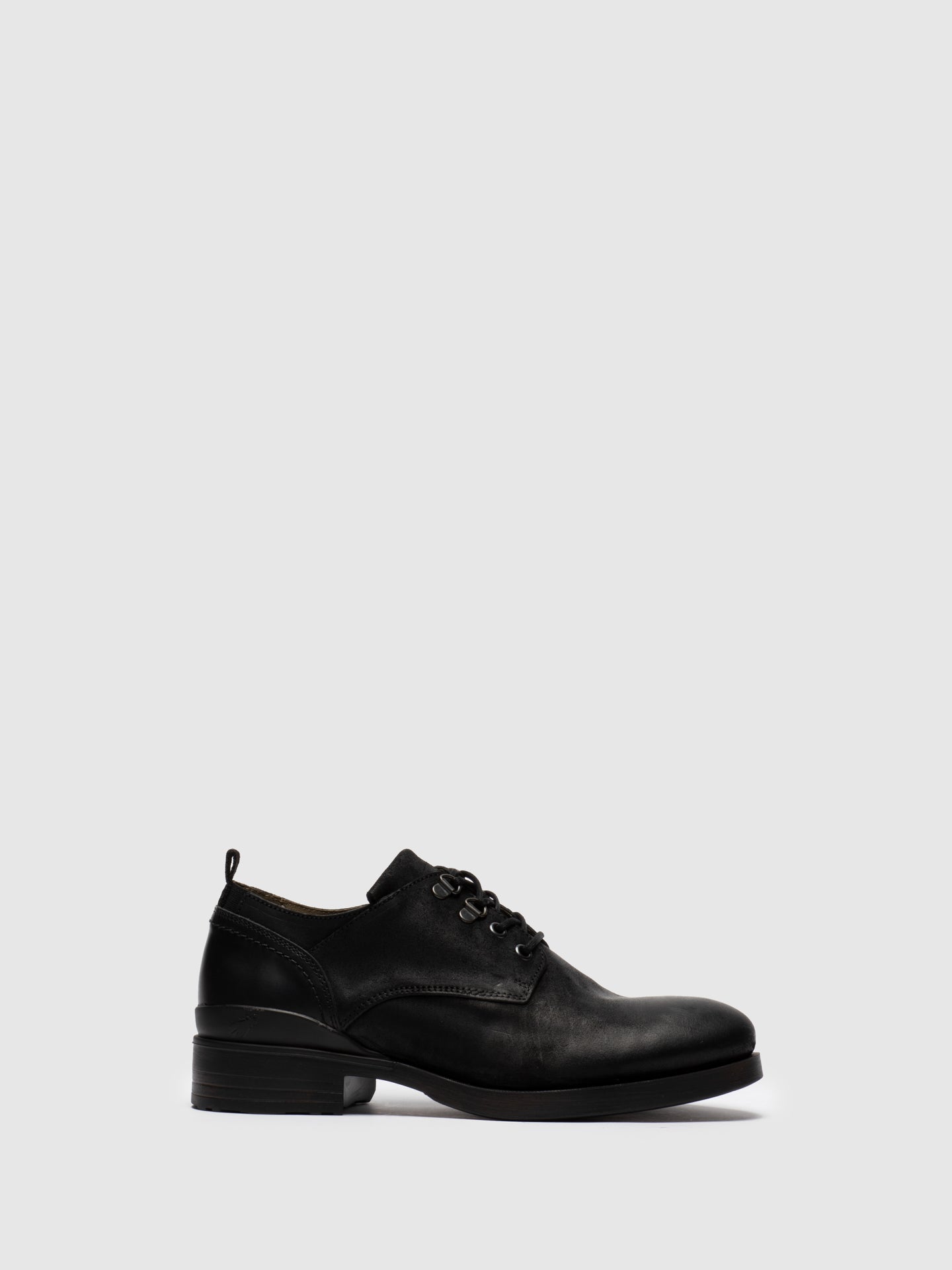 Fly London Black Lace-up Shoes