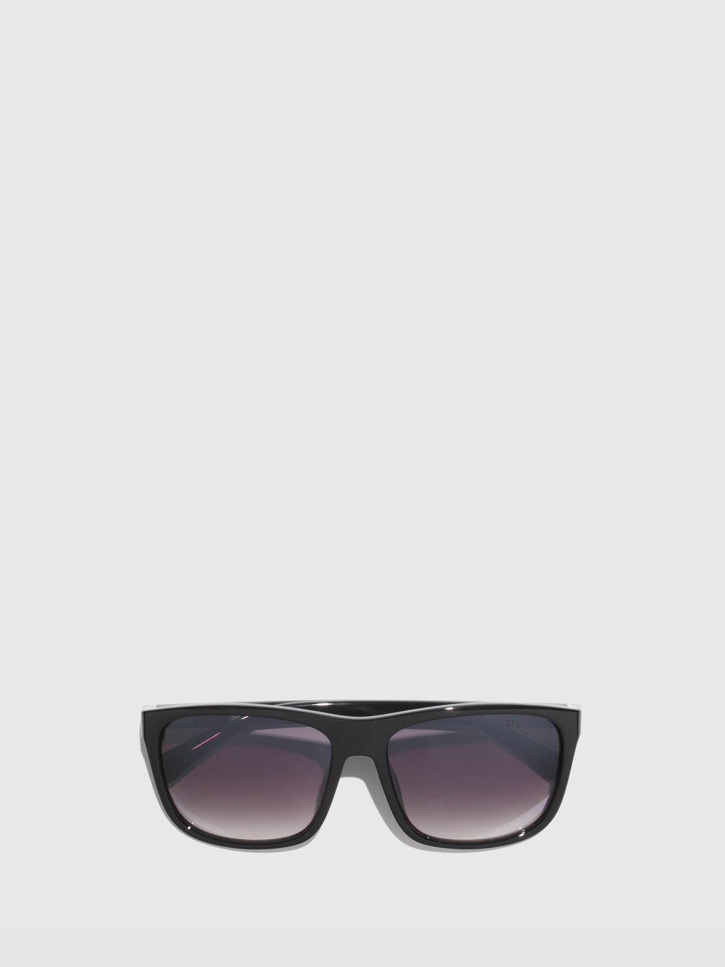 Fly London Black Rectangular Sunglasses
