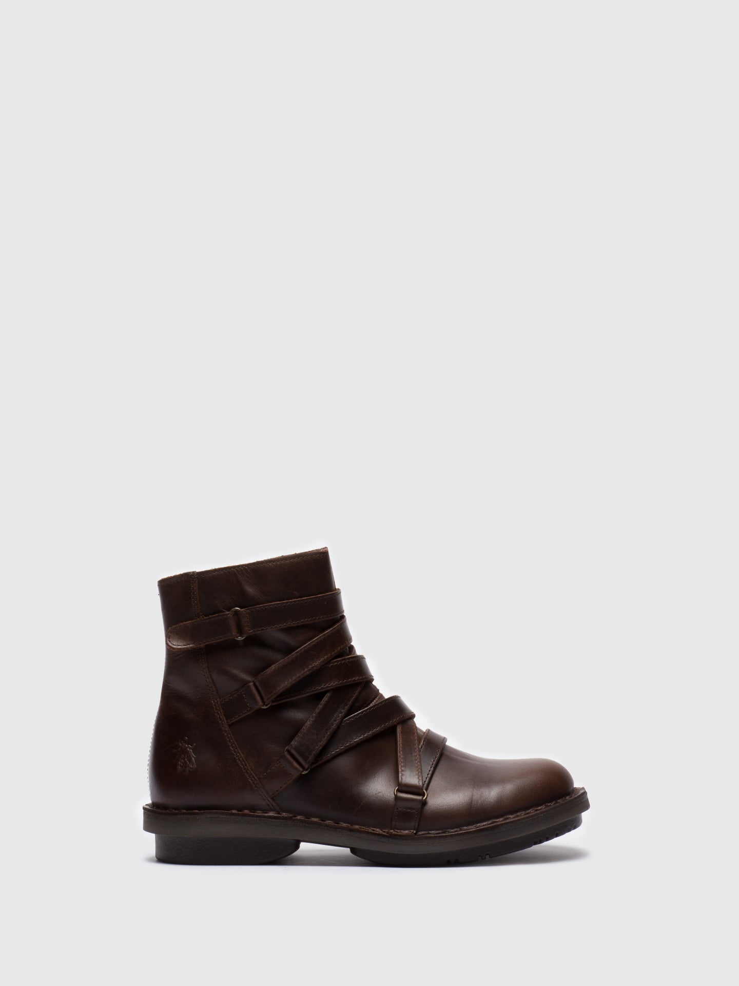 Fly London Brown Zip Up Ankle Boots