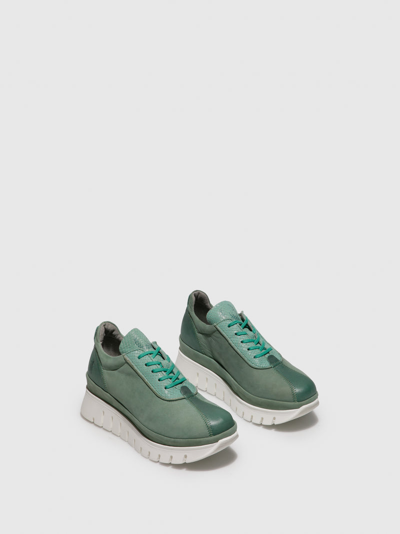 Fly London PaleGreen Lace-up Shoes
