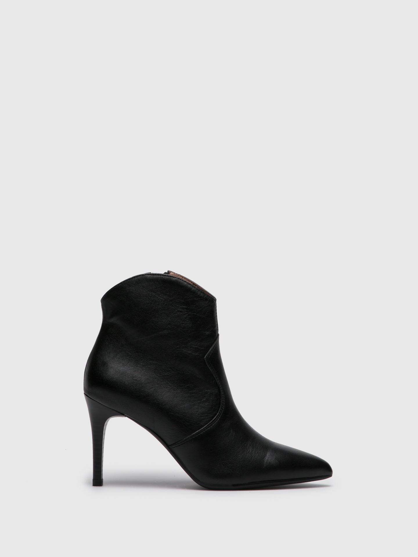 Foreva Black Pointed Toe Ankle Boots