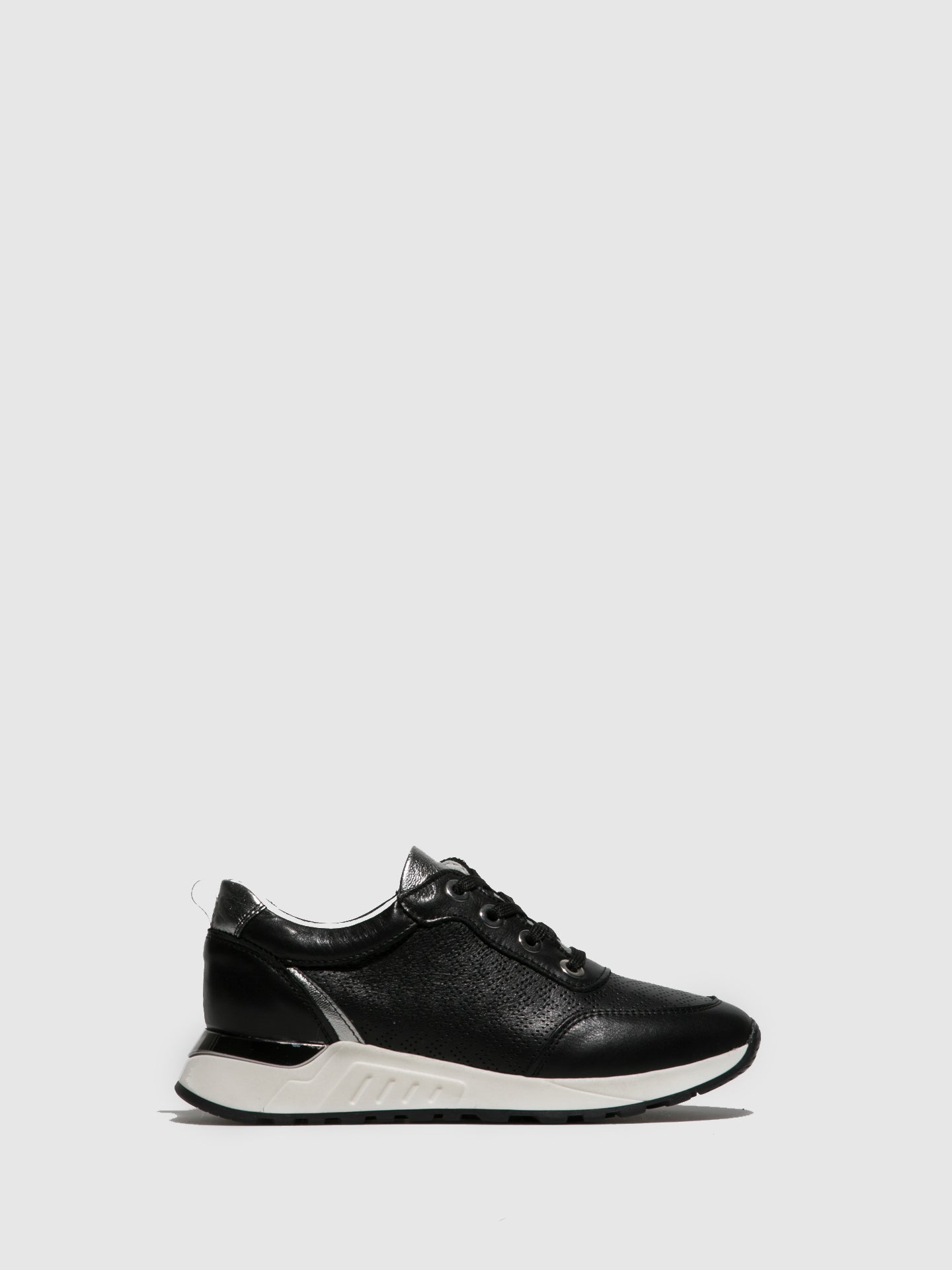 Foreva Black Lace-up Trainers