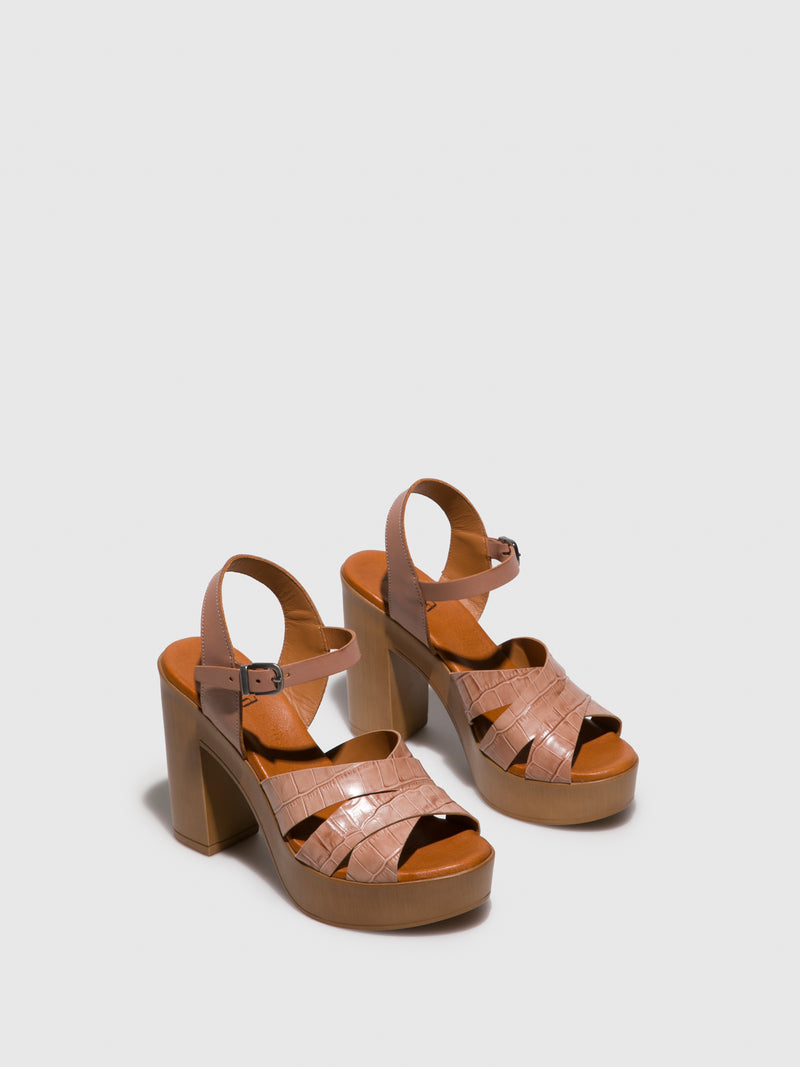 Foreva Tan Heel Sandals