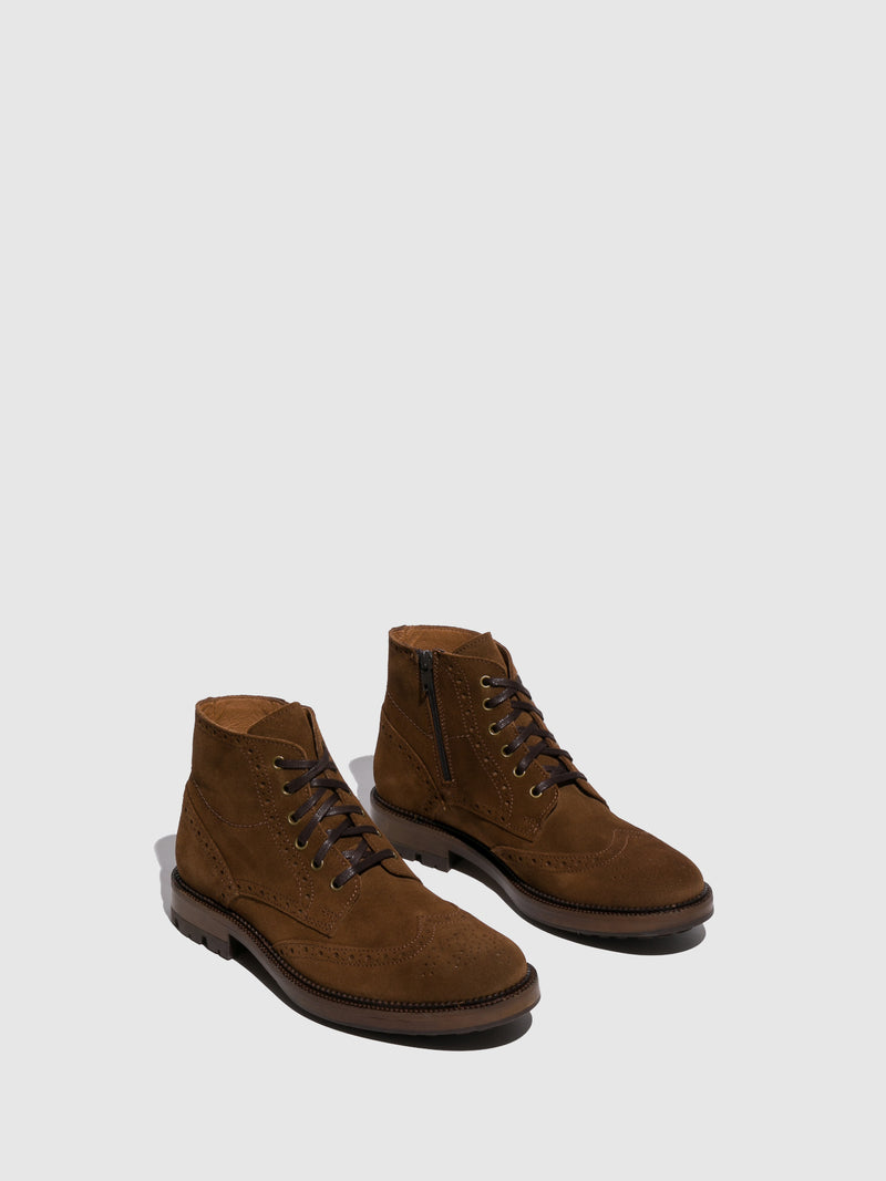 Foreva Camel Lace-up Boots