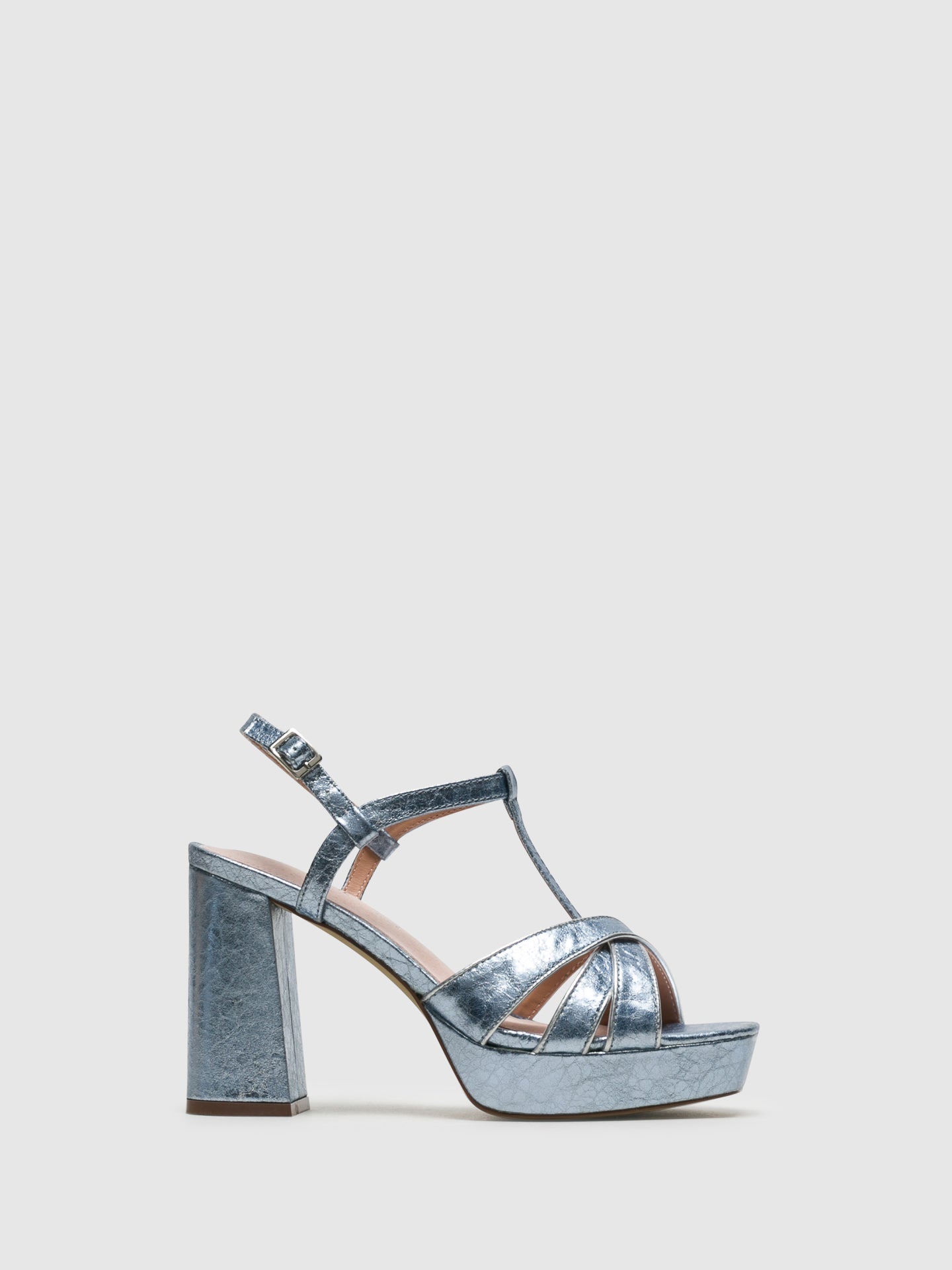 Mariamare Silver Sling-Back Sandals