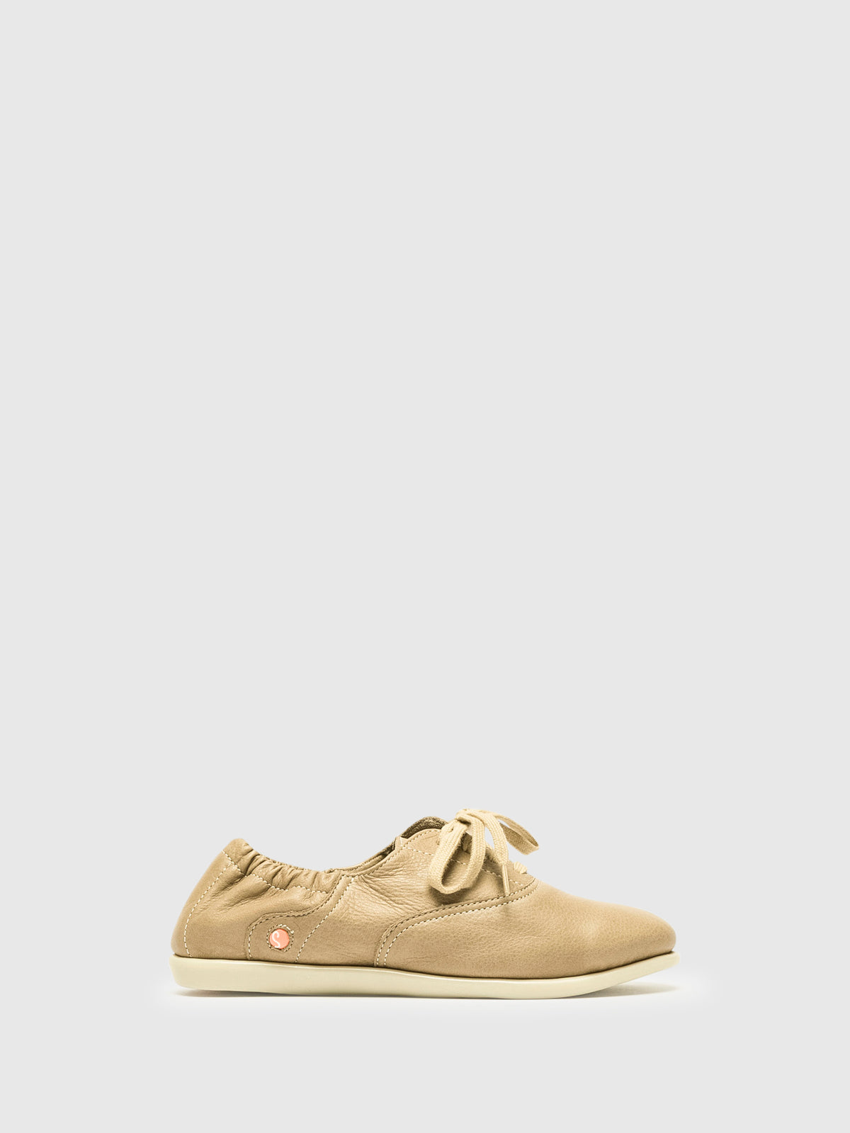 Softinos Tan Lace-up Trainers